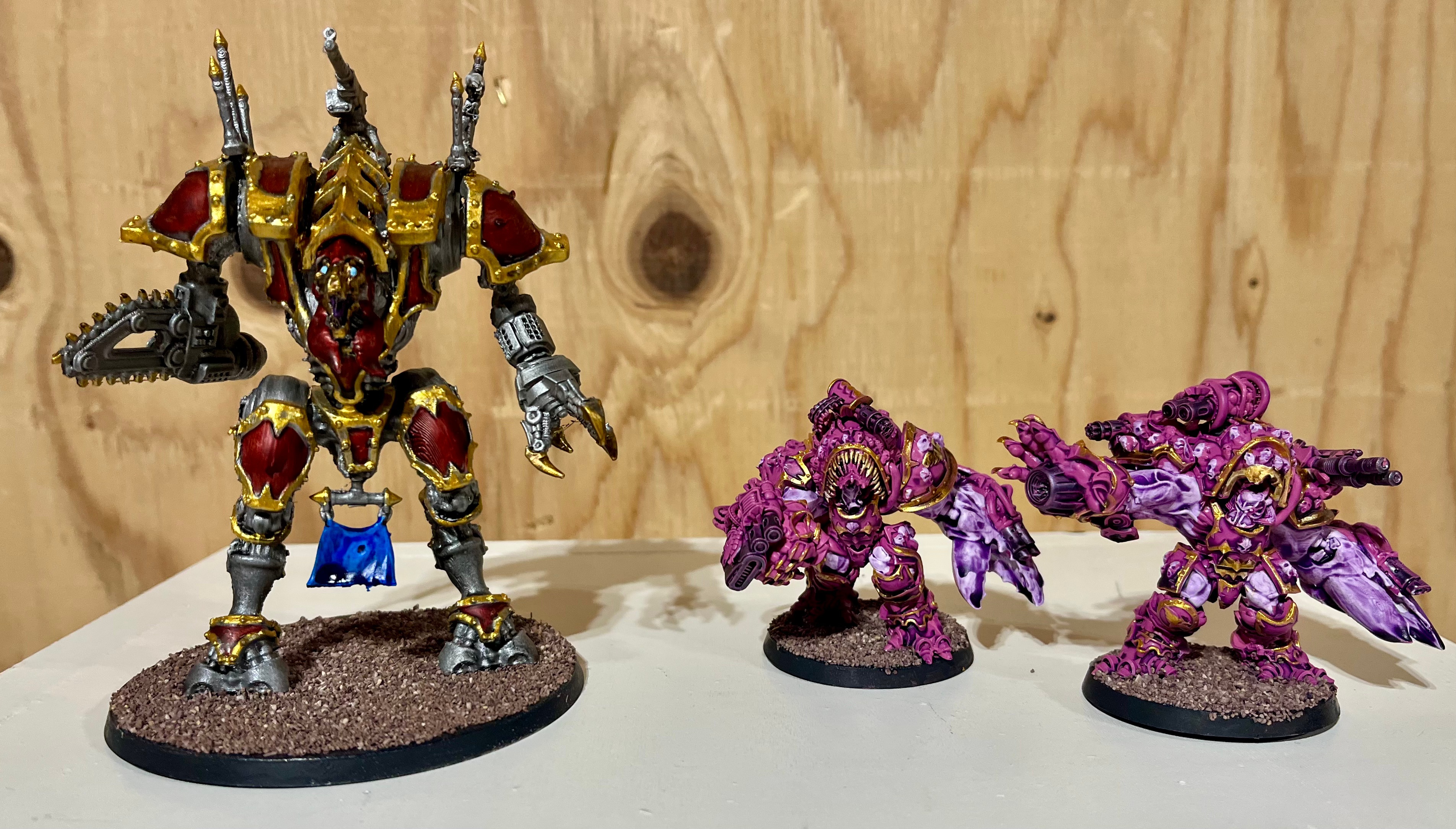 Chaos Knights Infernal Lance vs CSM Veterans of the Long War