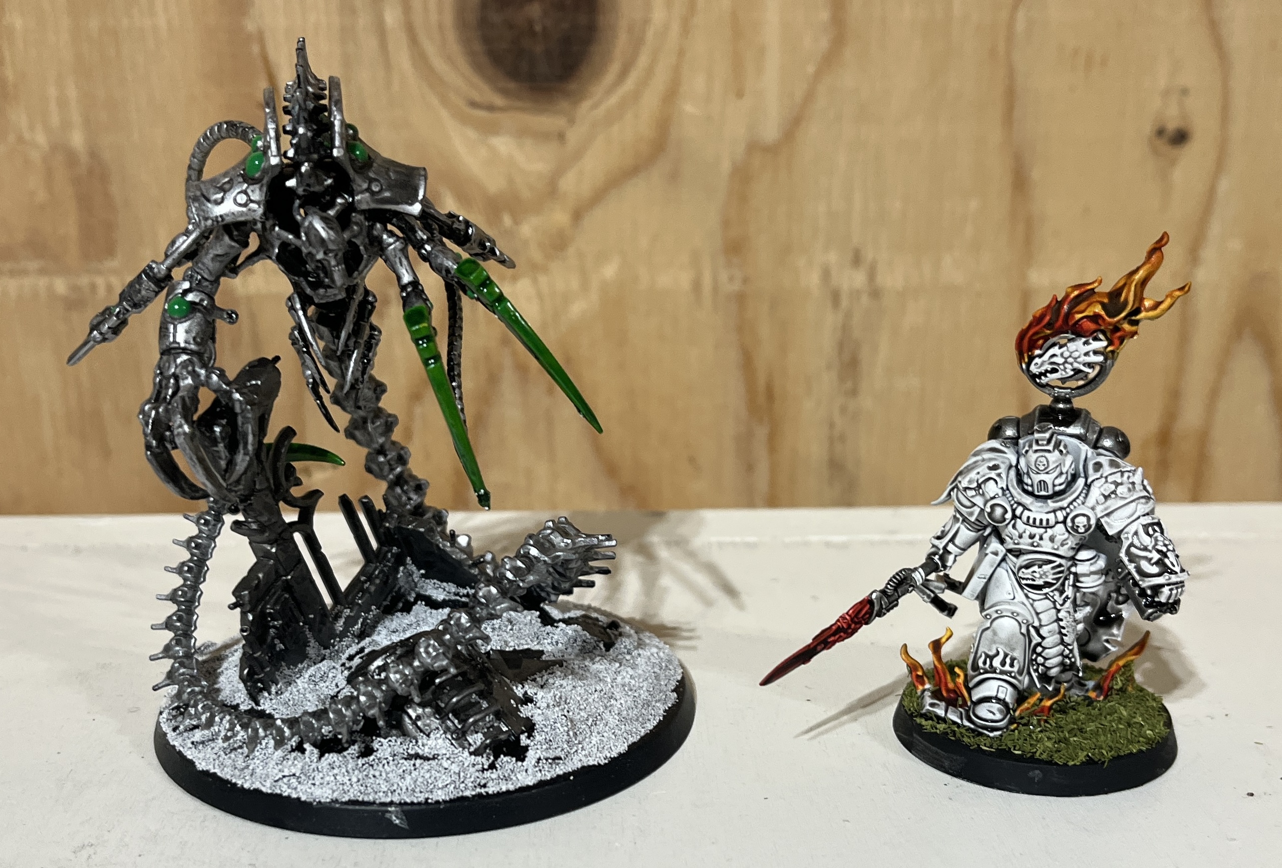 Necrons Cursed Legion vs Salamanders Forgefather’s Seekers