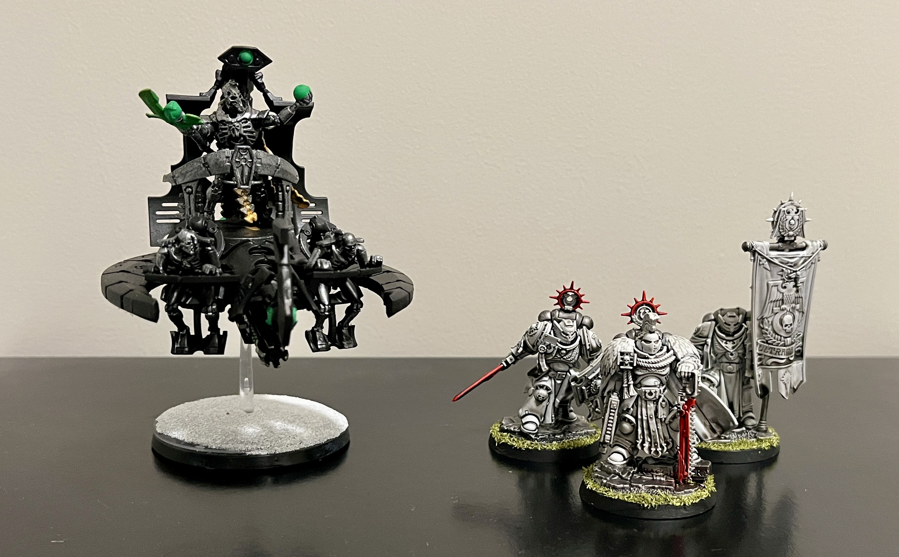 Necrons Starshatter Arsenal vs Ultramarines Reclamation Force
