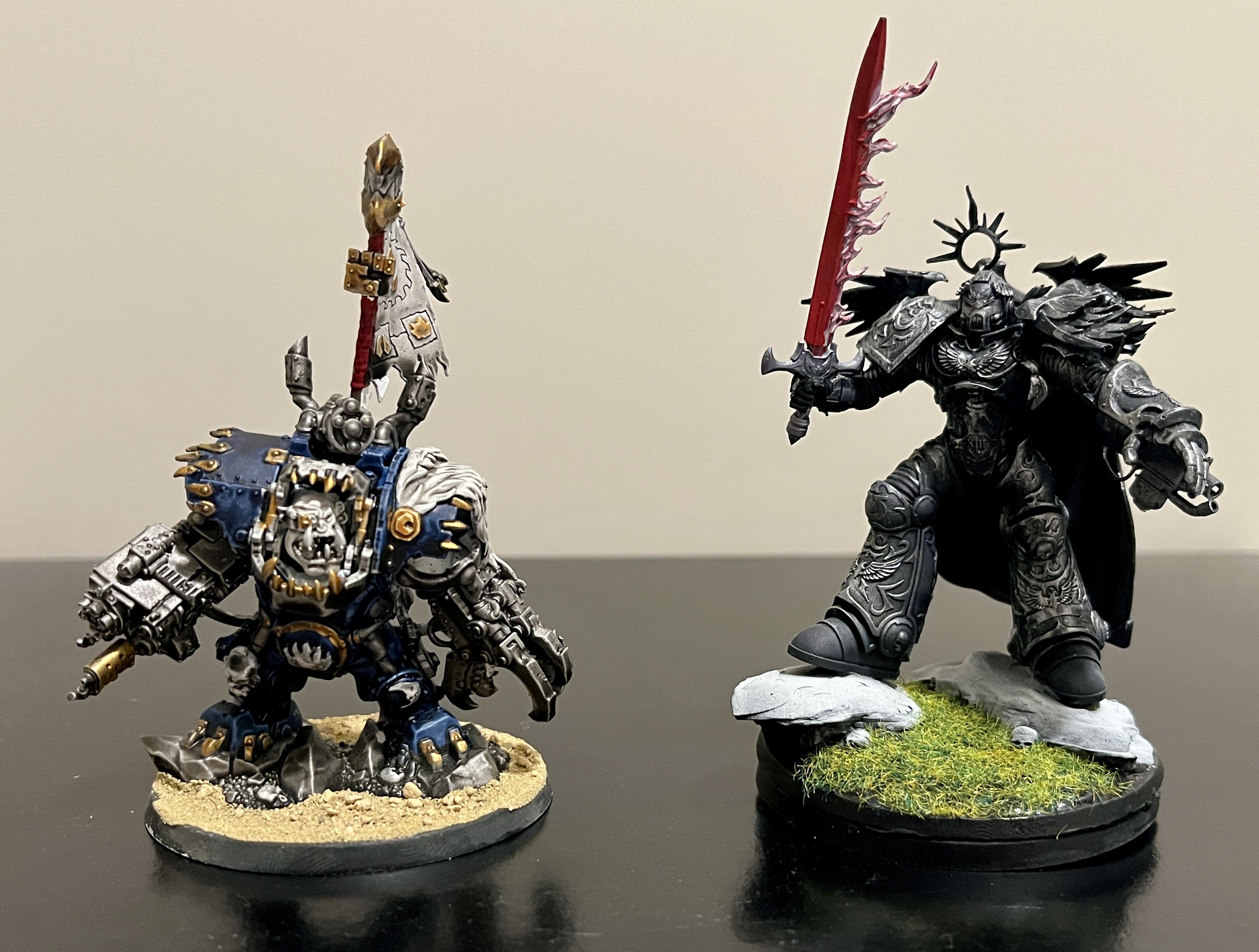 Orks Wreckas vs Ultramarines Assault Brethren